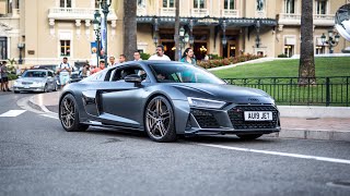 2020 Audi R8 V10 Performance  Exhaust Sounds amp Driving in Monaco [upl. by Hengel558]