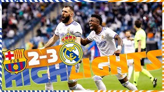 HIGHLIGHTS  FC Barcelona 23 Real Madrid  El Clásico [upl. by Belle]