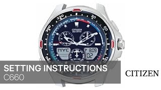 Citizen Watch Setting Instruction — C660 [upl. by Gabrielson]