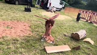 A fabulous range of wooden sculpture at Caerleon festival 2024 [upl. by Linzy227]