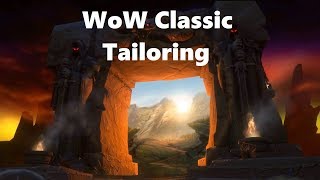 Fastest Way to Level Tailoring  WoW Classic Profession Guide [upl. by Koeppel]