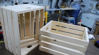 How to make Wood Crates woodloggercom [upl. by Gurney886]