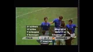 quotGame of the Centuryquot Italy 43 West Germany 1970 FIFA World Cup Goals [upl. by Alohcin]