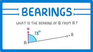 GCSE Maths  What are Bearings 118 [upl. by Nwahsuq806]