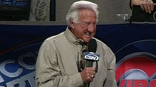 MILCHC Uecker sings during seventhinning stretch [upl. by Daisi]