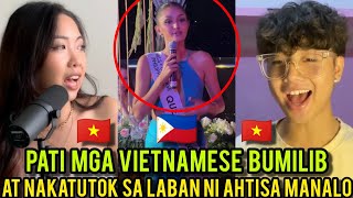 Pati mga Vietnamese Nakatutok sa Laban ni Ahtisa Manalo sa Miss Universe Philippines 2024 [upl. by Atnuahsal]