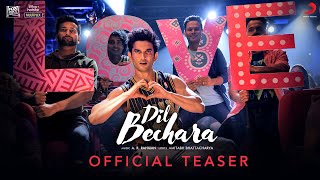 Dil Bechara Title Track  Official Teaser  Sushant Singh Rajput  Sanjana Sanghi  AR Rahman [upl. by Siwel693]