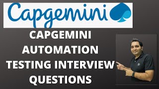 Capgemini Automation Testing Interview Questions Capgemini Testing Interview Questions [upl. by Borer720]