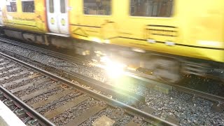 Merseyrail 507 009 making arcs at Birkdale station [upl. by Nitnelav]