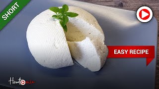 Kefir and Milk – Homemade COTTAGE CHEESE 🕒 1 min Shorts [upl. by Essiralc]