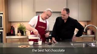 How to make a hot chocolate using an aerolatte milk frother [upl. by Tremml]