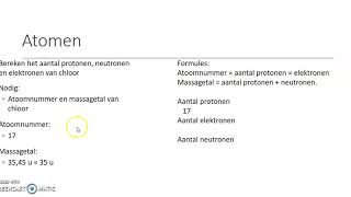 protonen neutronen en elektronen berekenen [upl. by Wolsniw]