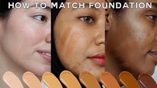 How To Find Your BEST Foundation Shade • easy for makeup beginners [upl. by Lodhia698]