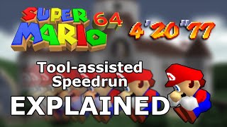 Super Mario 64 Toolassisted speedrun world record explained [upl. by Holub]