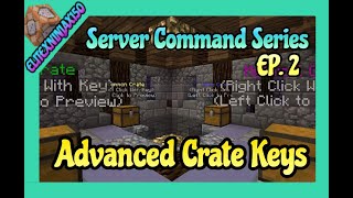 Advance Crate Key System  MCPE Bedrock Edtion [upl. by Diver]