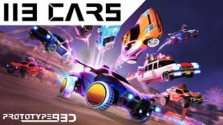 Rocket League  All 113 Cars [upl. by Siuqcram]