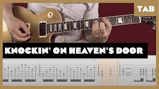 Guns N Roses  Knockin on Heavens Door  Guitar Tab  Lesson  Cover  Tutorial [upl. by Ulises392]