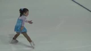 4 year old ice skating quotLet it Goquot by disneys FROZEN [upl. by Ethben]